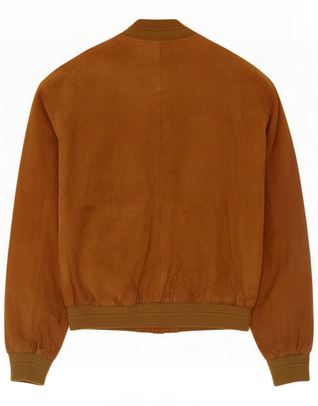 Giubbotto bomber vintage in pelle scamosciata da uomo IT 54 2XL Pelle marrone