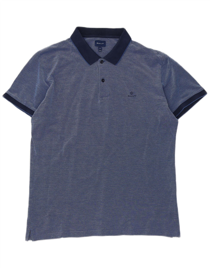 GANT Mens Polo Shirt XL Blue Cotton