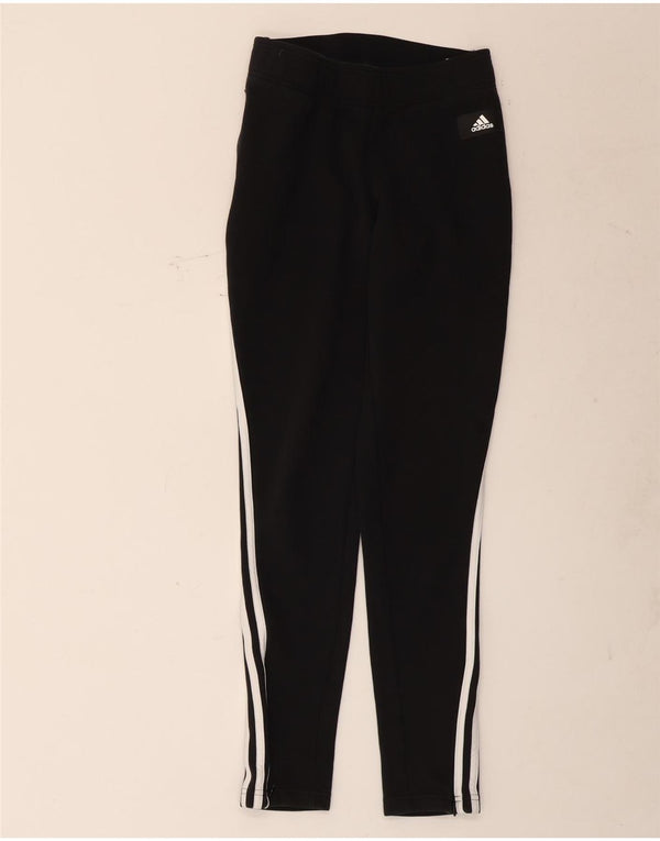 Pantaloni della tuta da donna Adidas UK 4/6 XS cotone nero