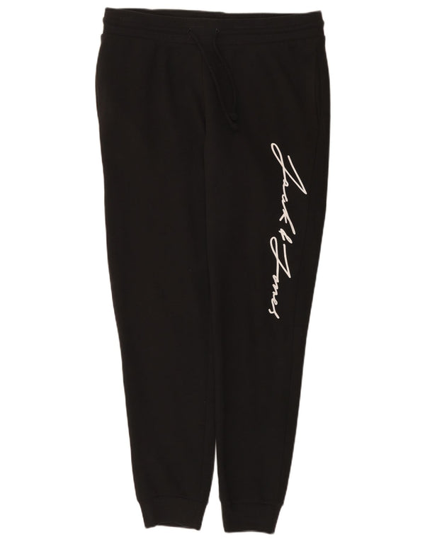 Jack & Jones Pantaloni da tuta con grafica da uomo Joggers Cotone medio nero