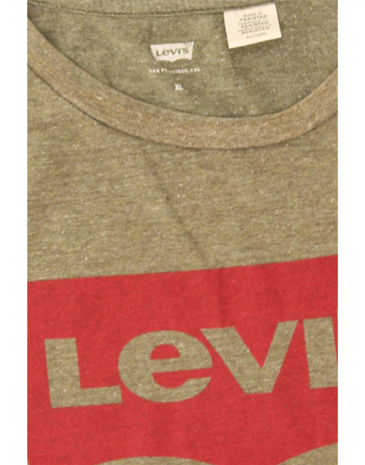 T-shirt grafica da uomo Levi's Top XL Cachi chiazzato