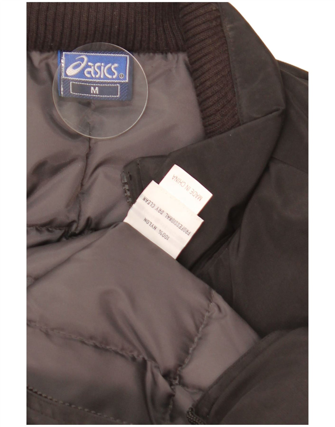 Giacca imbottita da uomo Oasis UK 38 nylon nero medio