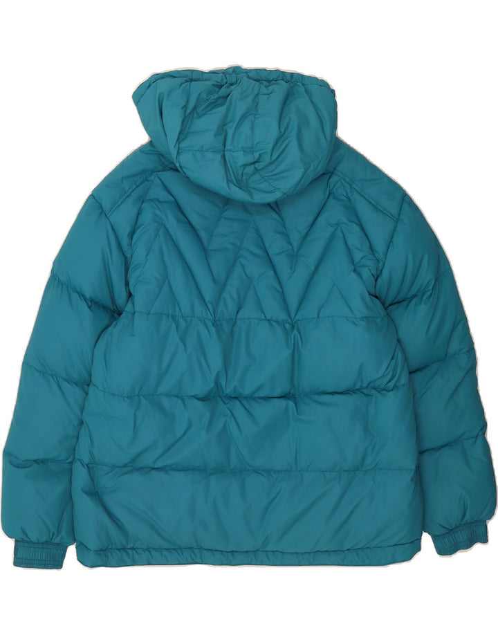 CLIPPER Mens Hooded Padded Jacket IT 52 XL Blue Polyester Vintage Clipper and Second-Hand Clipper from Messina Hembry 