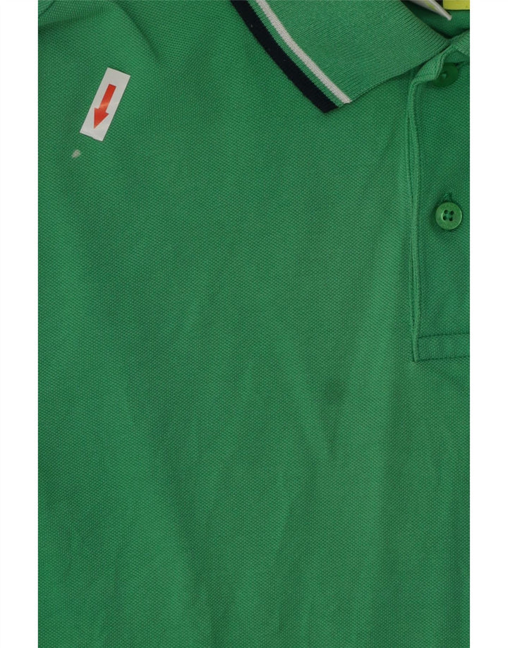 Polo Diadora Uomo Verde Medio In Cotone