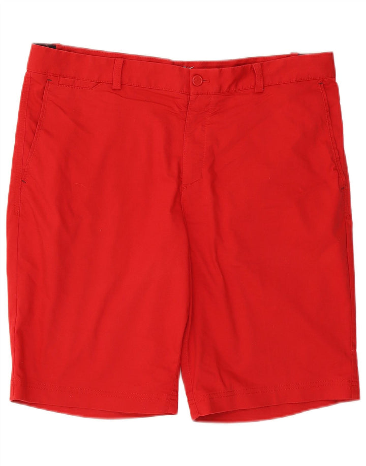 NIKE Mens Dri Fit Chino Shorts W36 Large Red Cotton