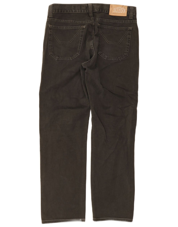 Pantaloni casual dritti da uomo Jeckerson W34 L30 cotone grigio