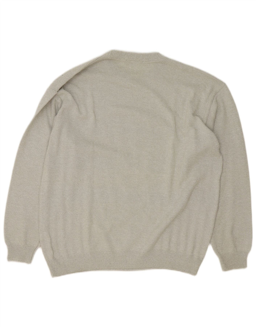 Maglione da uomo girocollo Emilio Adani grande cotone geometrico grigio