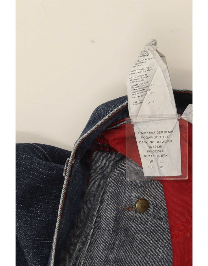 Jeans bootcut da uomo Tommy Hilfiger W38 L29 cotone blu navy