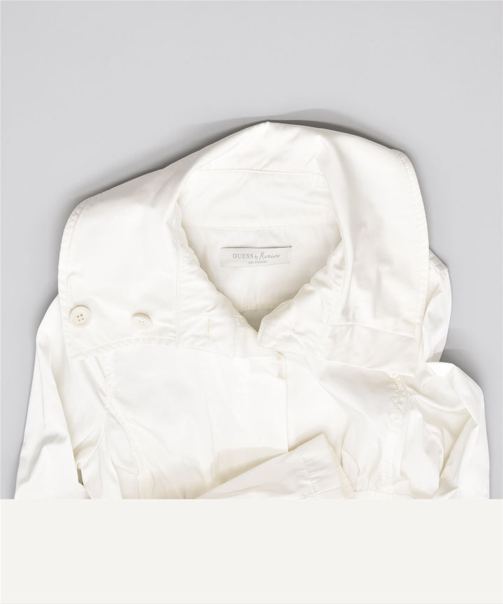 Trench da donna GUESS UK 8 piccolo poliestere bianco