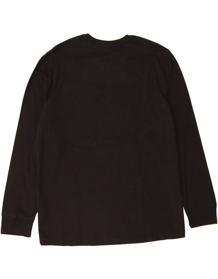 EDDIE BAUER Mens Top Long Sleeve 2XL Black Cotton Vintage Eddie Bauer and Second-Hand Eddie Bauer from Messina Hembry 