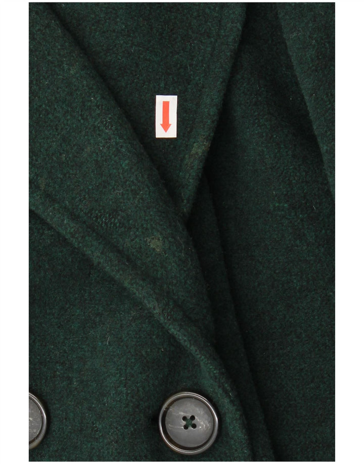 Cappotto doppiopetto da donna Marks & Spencer UK 20 2XL Lana verde