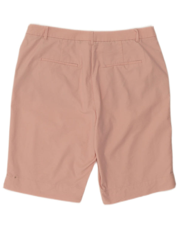 Pantaloncini chino da donna Marks & Spencer UK 16 Large W36 cotone rosa