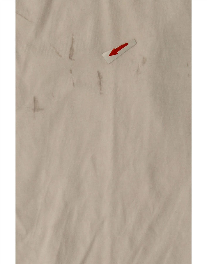 T-shirt grafica da uomo Tommy Hilfiger Top grande in cotone bianco