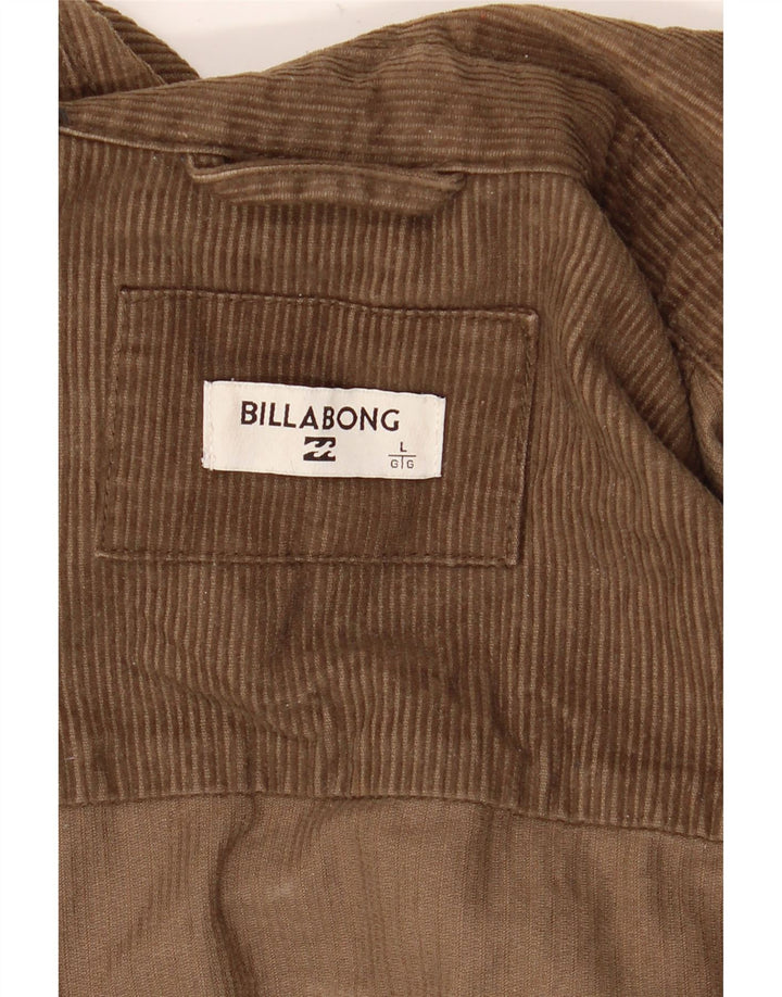 Giacca da uomo in velluto a coste Billabong UK 40 Large Marrone