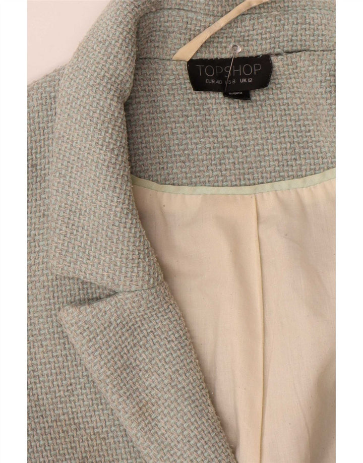 Topshop Cappotto aperto oversize da donna UK 12 Acrilico grigio medio