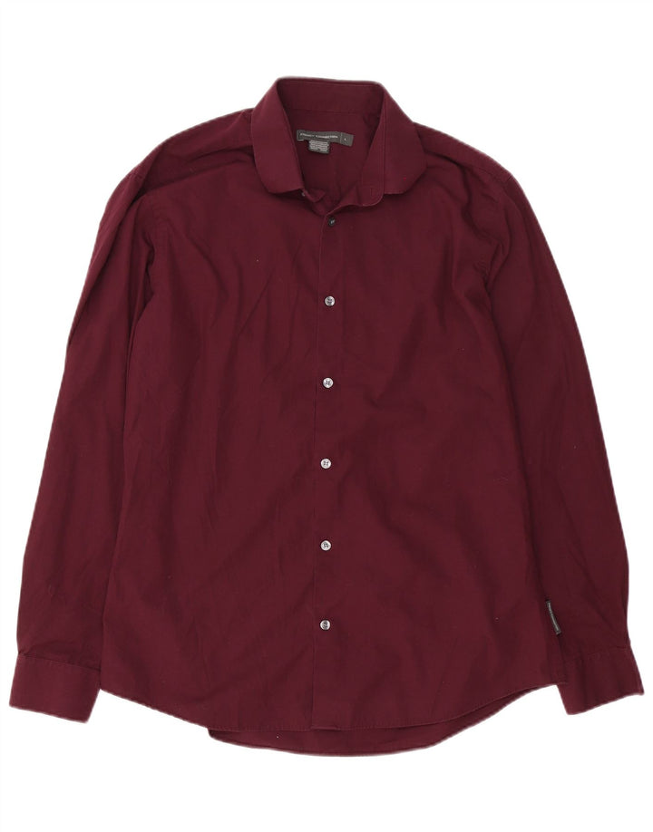 Camicia da uomo French Connection grande in cotone bordeaux