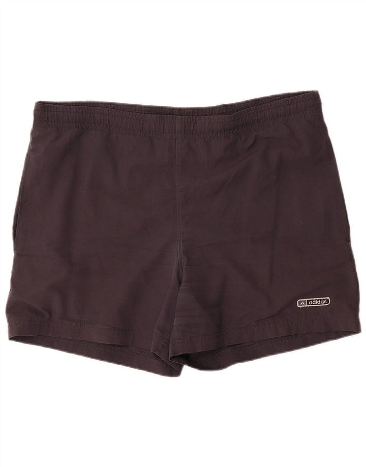 Pantaloncini sportivi da uomo Adidas grandi in poliestere nero