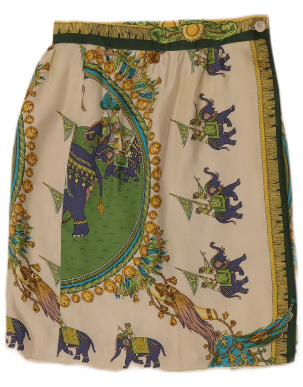 Gonna a tubino da donna Mondi W24 XS stampa animalier bianco sporco