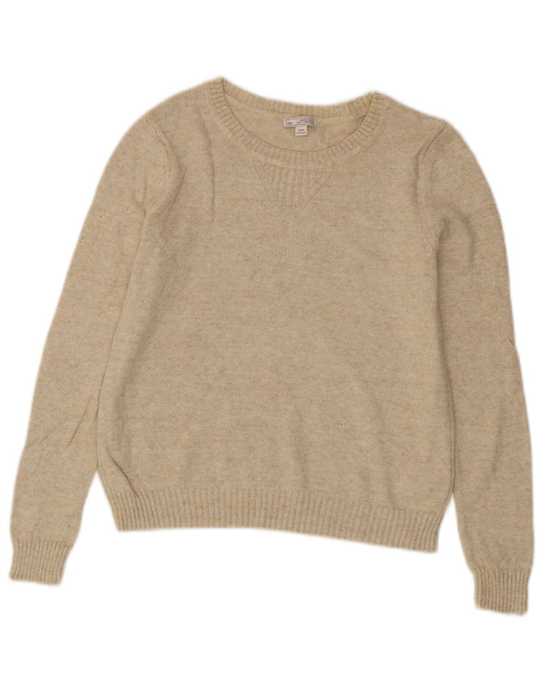 Maglione maglione con scollo a barca da donna Gap UK 6 XS cotone beige