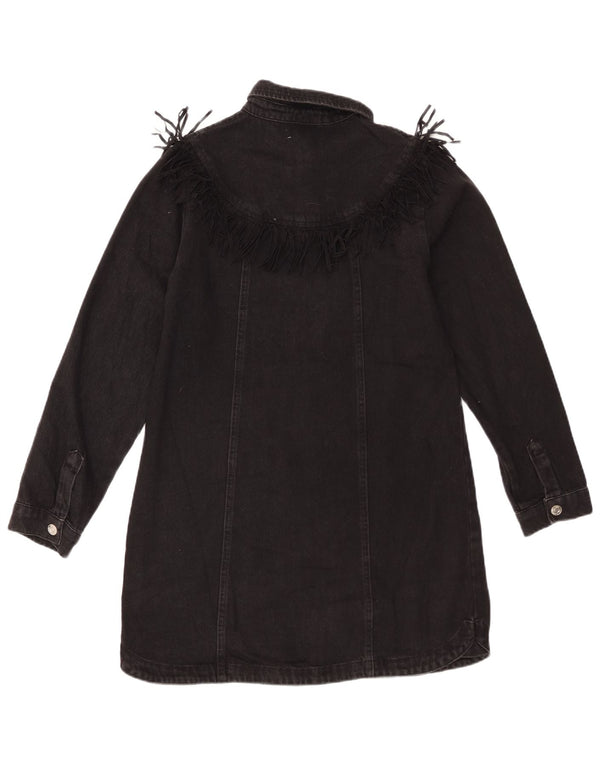 Abito chemisier in denim per ragazze Zara 13-14 anni in cotone nero