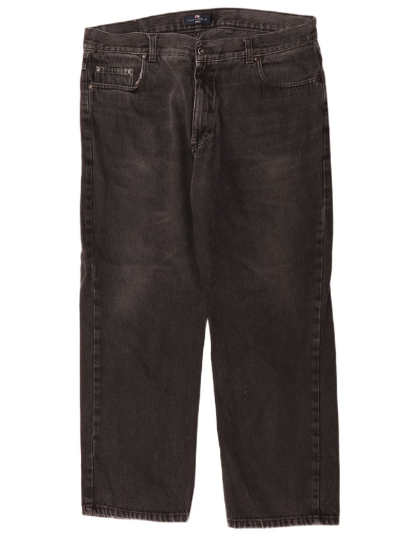 Jeans dritti da uomo Marks & Spencer Blue Harbour W40 L29 cotone nero