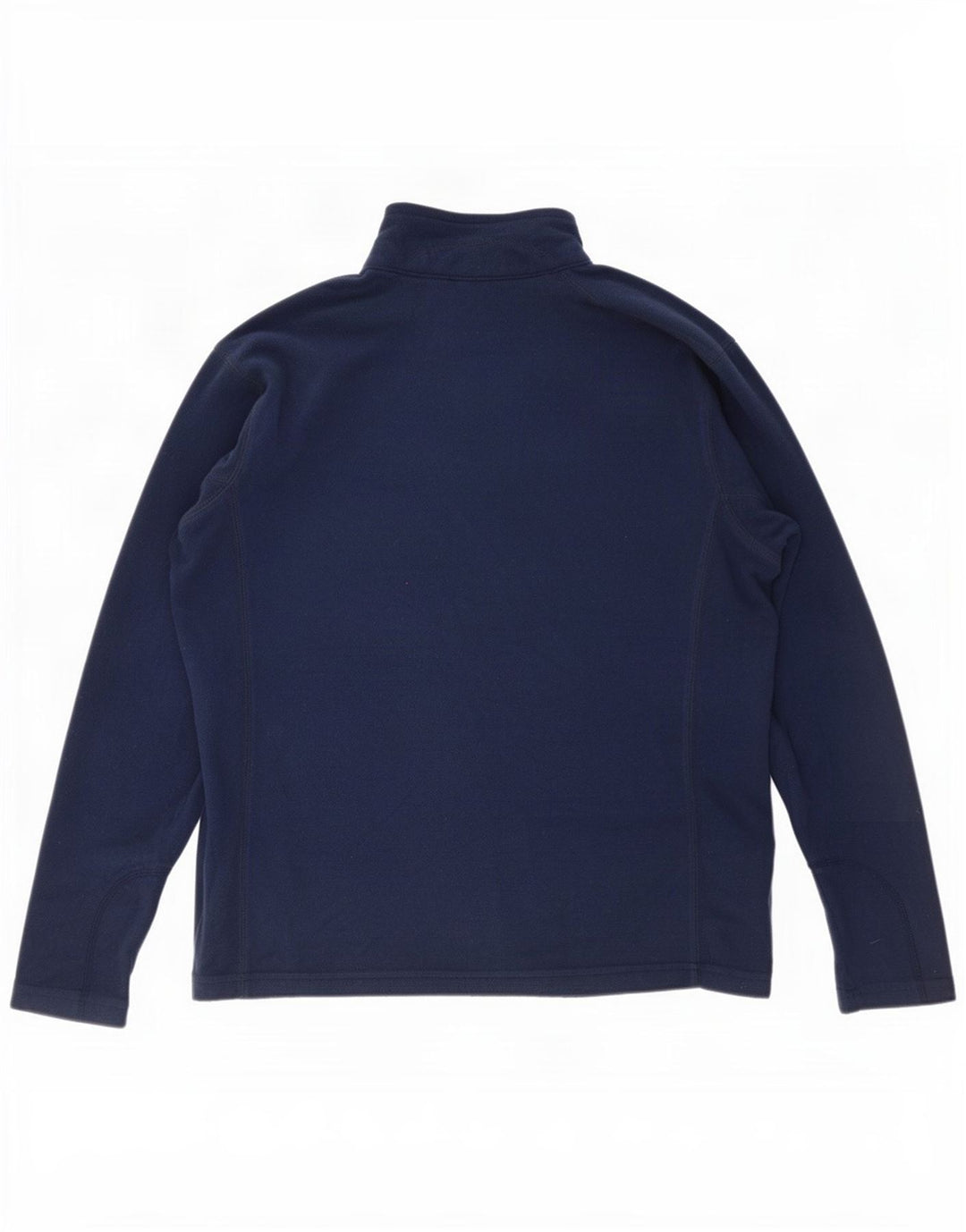 Maglione in pile da uomo Columbia con zip e collo, grande, in poliestere blu navy