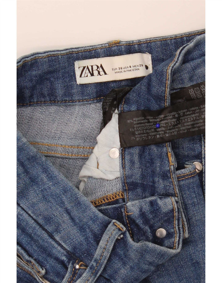 Jeans Bootcut da donna Zara EU 36 XS W26 L29 Cotone blu