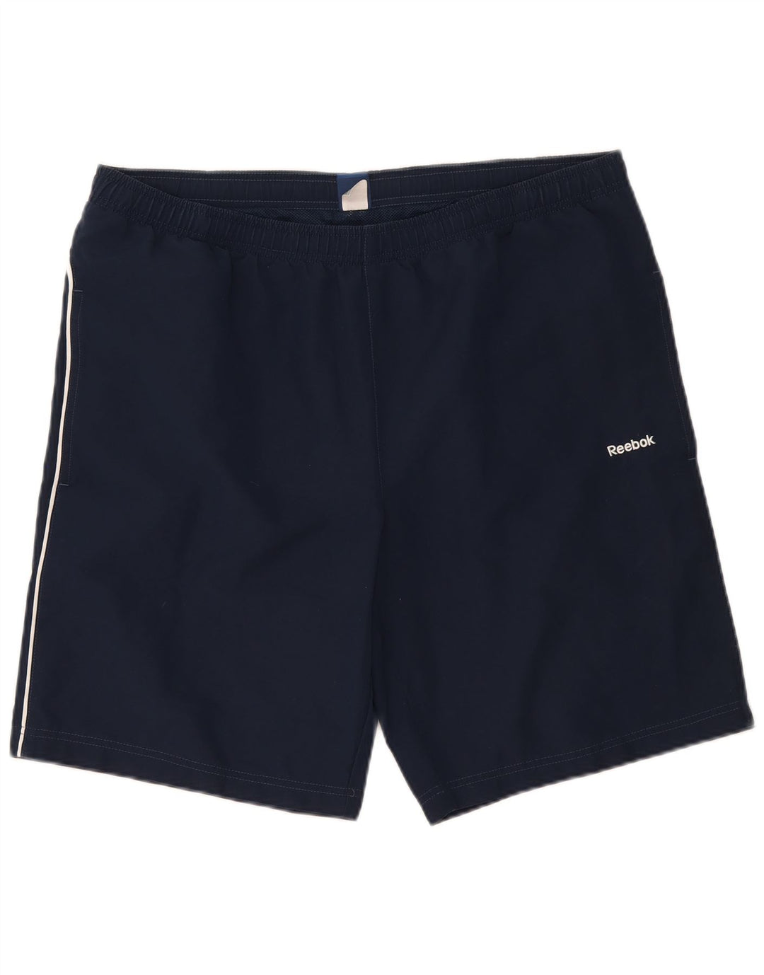 Pantaloncini sportivi Reebok da uomo di grandi dimensioni in poliestere blu navy
