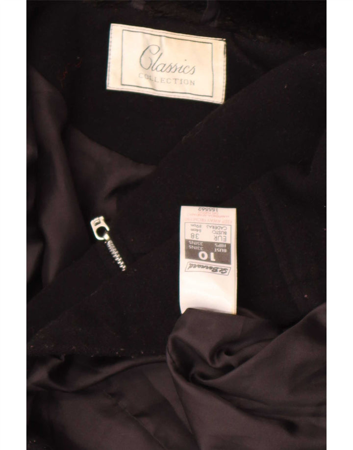 Soprabito da donna con zip intera St. Bernard UK 10 piccolo in lana nera