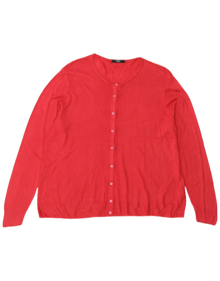 Maglione cardigan da donna Marks & Spencer UK 22 3XL Rosa