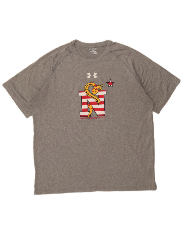 Maglietta grafica da uomo vestibilità ampia Under Armour 2XL grigia