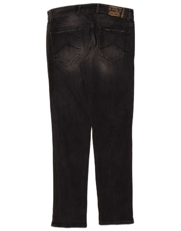 Jeans Carrera Uomo 717 Slim Distressed W34 L32 Cotone Nero