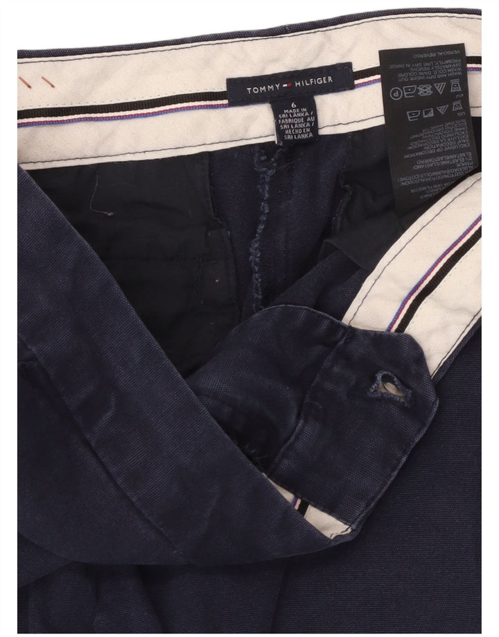 TOMMY HILFIGER Pantaloni chino da donna US 6 medi W32 L25 Blu navy