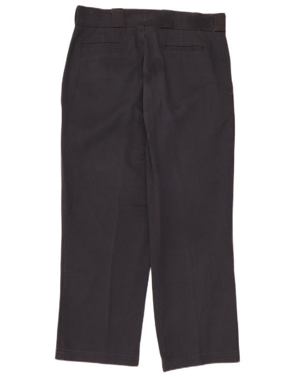 Pantaloni chino dritti da uomo Zara EU 44 Large W34 L28 poliestere grigio