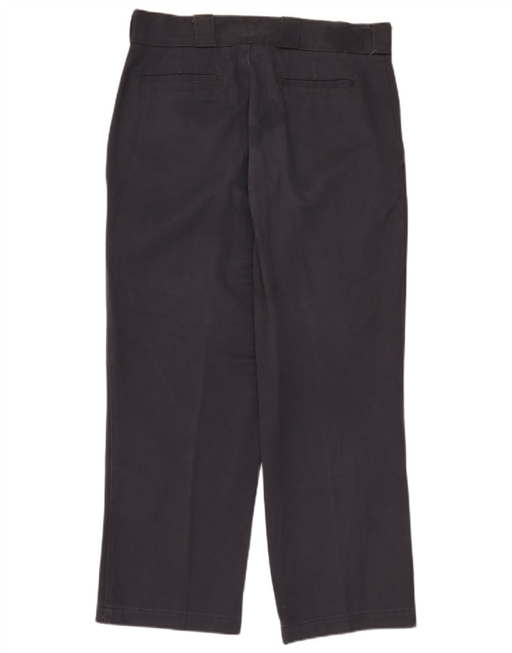 Pantaloni chino dritti da uomo Zara EU 44 Large W34 L28 poliestere grigio