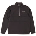 Felpa da uomo Under Armour con collo con zip, maglione medio nero in poliestere