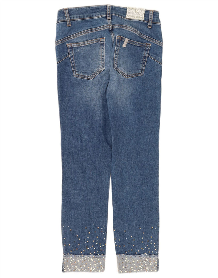 Jeans Cropped Donna Liu Jo W28 L25 Blu