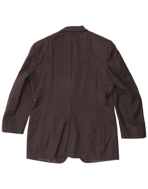 Giacca Blazer da Uomo a 3 Bottoni Cerruti 1881 IT 52 XL Lana a Righe Grigie