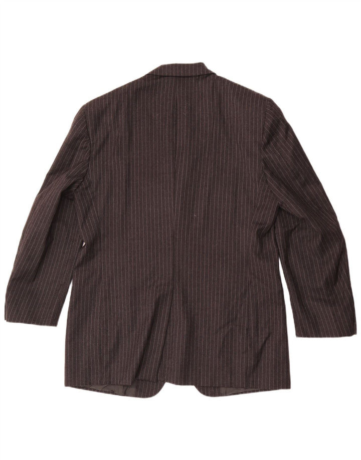 Giacca Blazer da Uomo a 3 Bottoni Cerruti 1881 IT 52 XL Lana a Righe Grigie