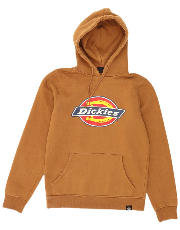Dickies Felpa con cappuccio grafica da uomo XS in cotone marrone