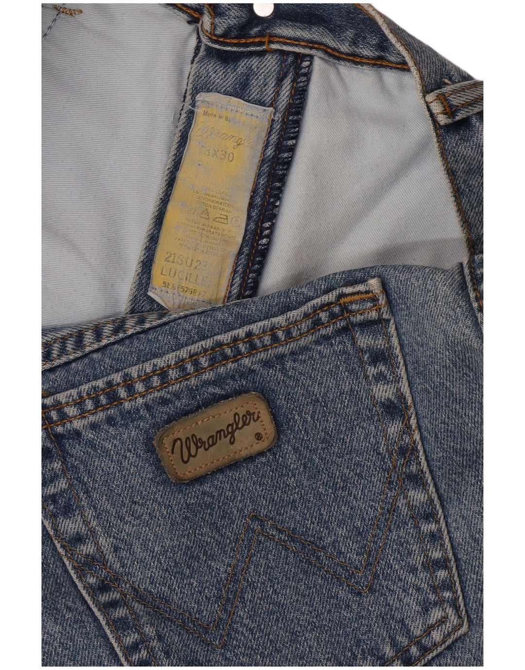 Jeans affusolati in popeline da donna Wrangler W33 L30 cotone blu