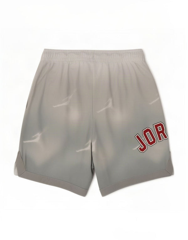Pantaloncini sportivi con grafica Jordan da ragazzo 10-11 anni in poliestere grigio medio