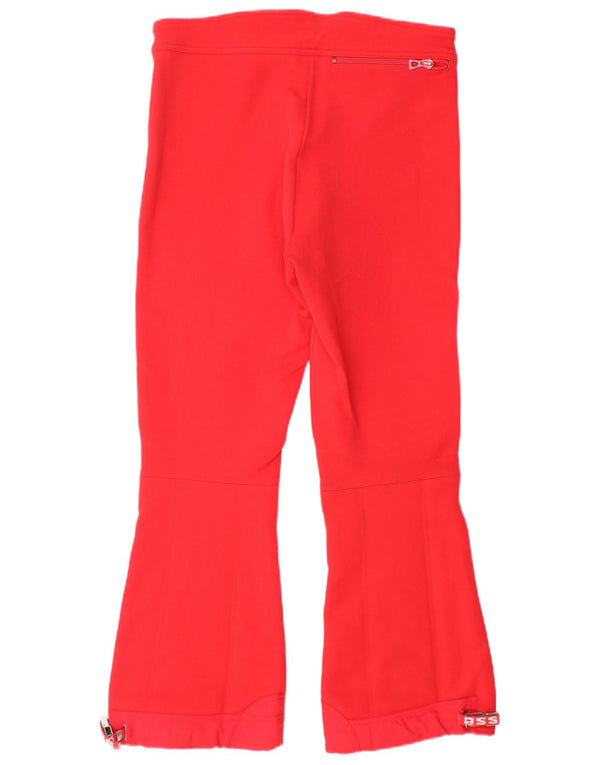 Pantaloni da sci svasati a vita alta da donna Ellesse IT 48 XL Acrilico rosso