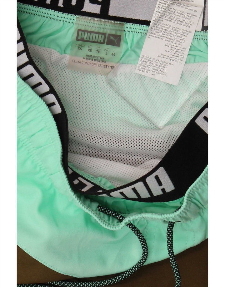 Pantaloncini da bagno grafici da uomo Puma XS Khaki Colourblock in poliestere