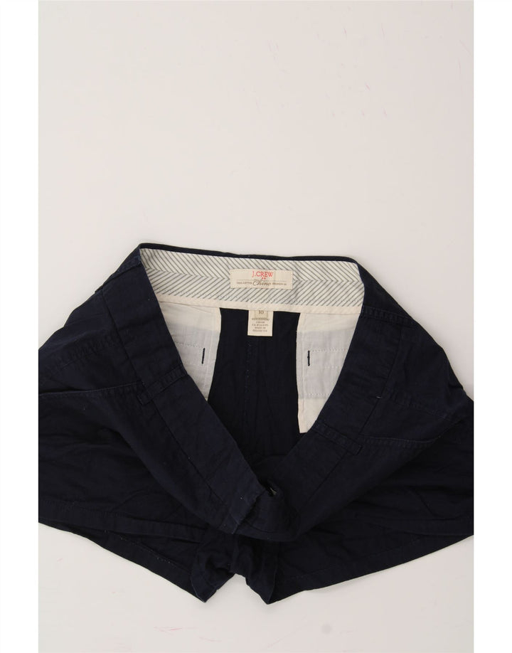 J. CREW Womens Chino Shorts US 10 Large W36 Navy Blue Cotton Vintage J. Crew and Second-Hand J. Crew from Messina Hembry 