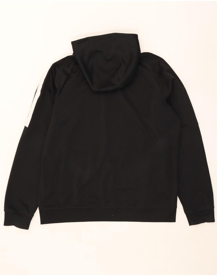 Felpa con cappuccio e zip da uomo Nike 2XL poliestere color block nero
