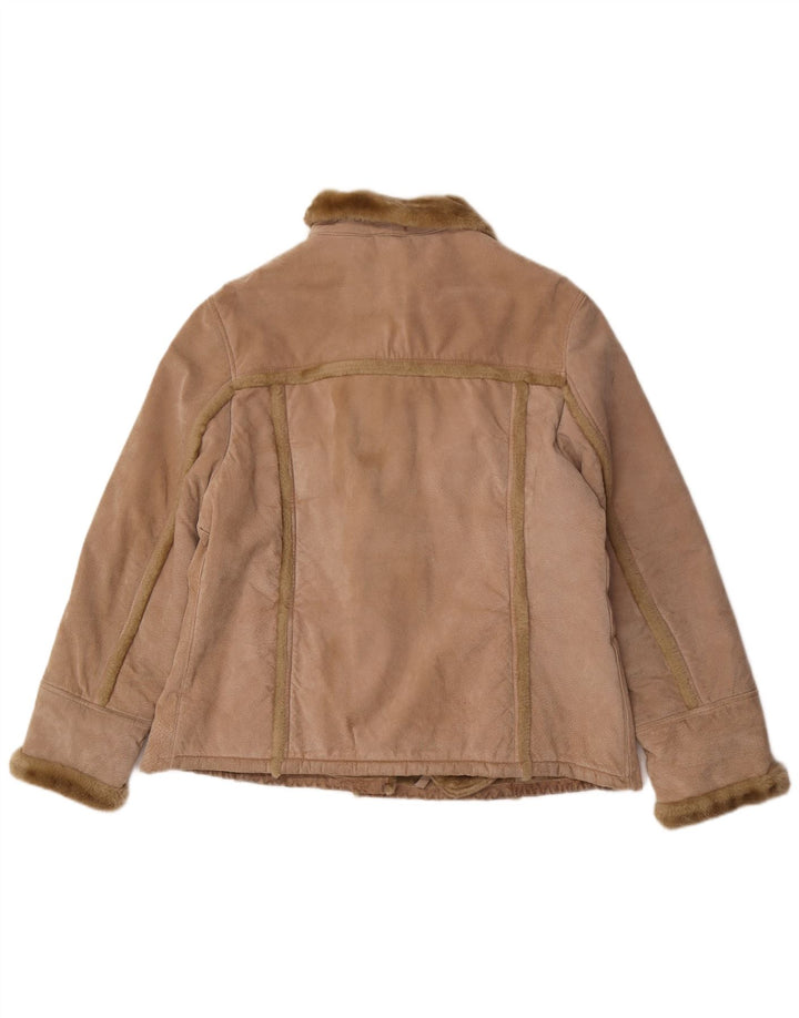 Giacca in shearling oversize da donna Avitano EU 42 Large Beige