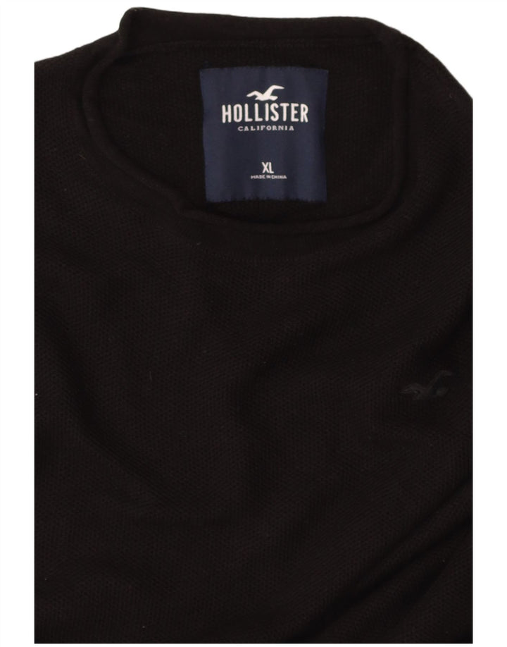 HOLLISTER Mens T-Shirt Top XL Black