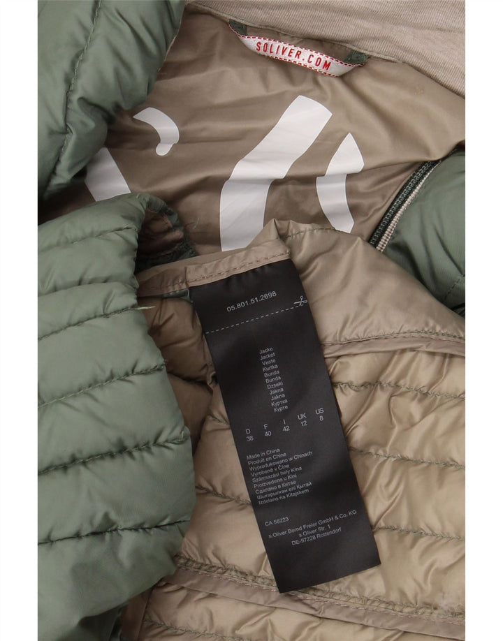 Giacca imbottita da donna S.Oliver UK 12 Poliestere verde medio