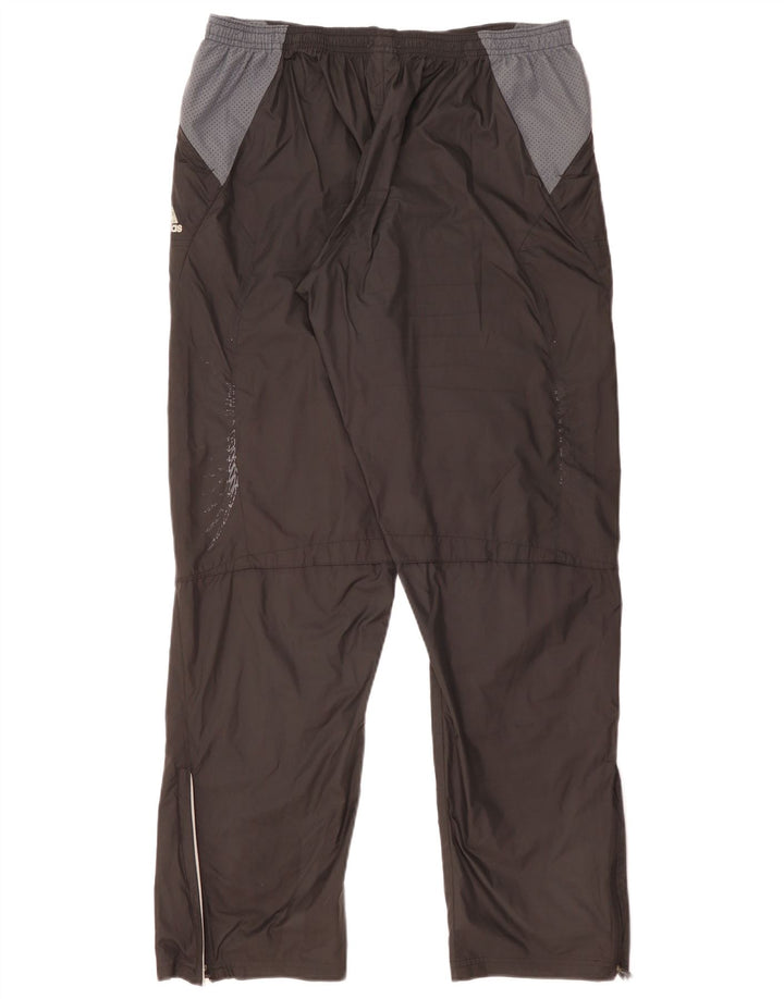 Pantaloni impermeabili Adidas Supernova da uomo, grandi, in poliestere color block nero